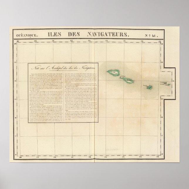 Samoanöarna Oceanien nr 41 Poster (Framsidan)