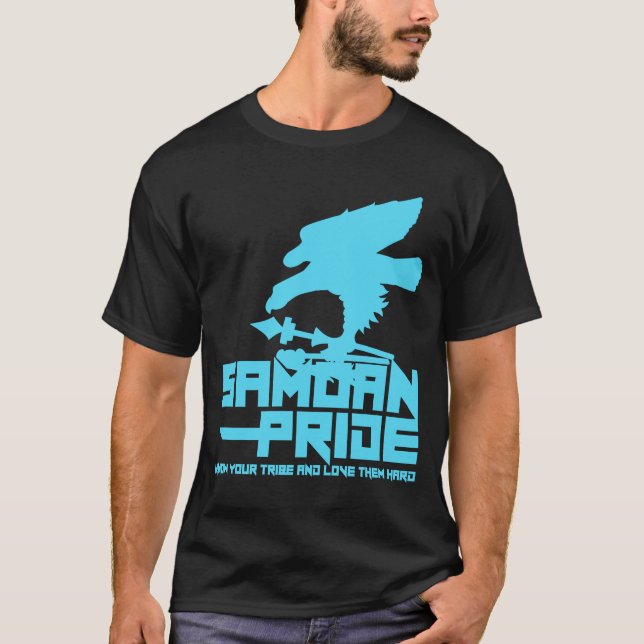Samoansk pride Bblue T-shirt (Framsida)