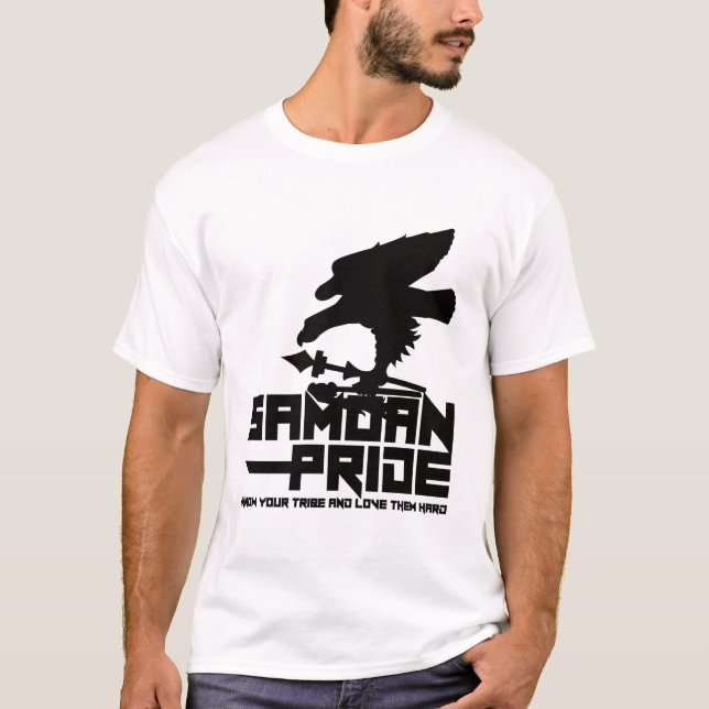 Samoansk pridesvart t shirt (Framsida)