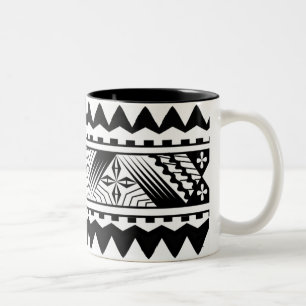 SAMOANSK TATOO-MUGG Två-Tonad MUGG