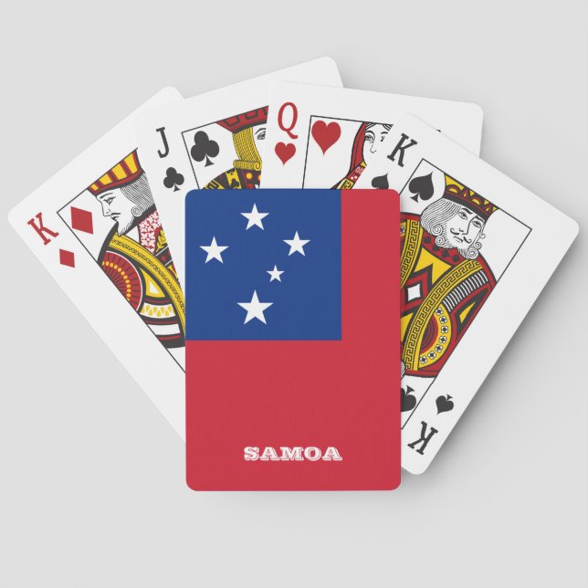Samoanska Flagga Casinokort (Baksidan)