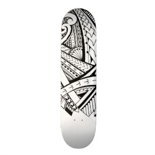 Samoanska stam- designspearheadmönster mini skateboard bräda 18,5 cm