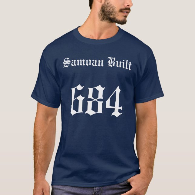 Samoanskt byggt, 684 t-shirt (Framsida)