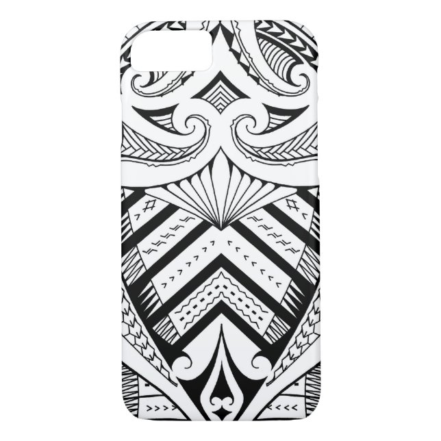 Samoanskt mönster för tatueringdesignkonst Case-Mate iPhone skal (Baksida)