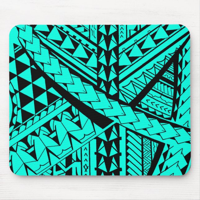 Samoanskt/Polynesian stam- formar och symboler Musmatta (Framsidan)