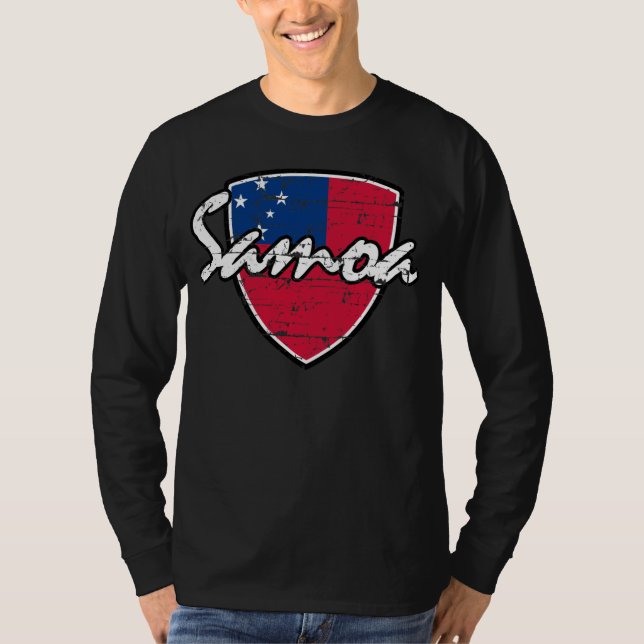 Samoanskt skydda designen t-shirt (Framsida)