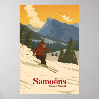 Samoens skidortens reseposter poster
