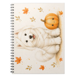 Samojed Mummie Halloween Anteckningsbok