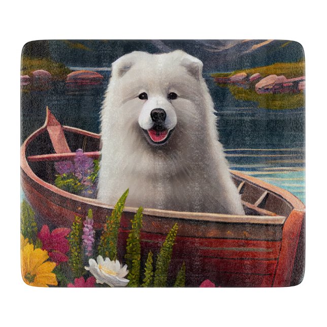 Samojed på paddel: Ett naturskönt äventyr (Framsidan)