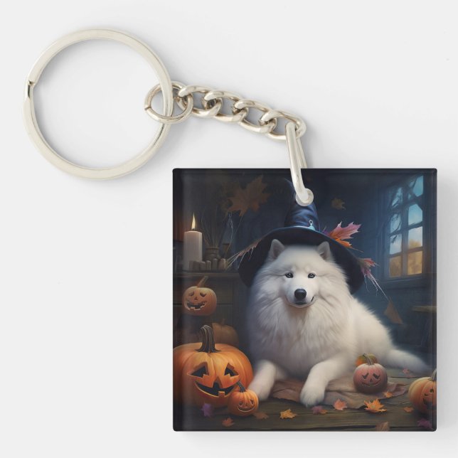 Samojed Pumpor Halloween Skräckinjagande (Framsidan)