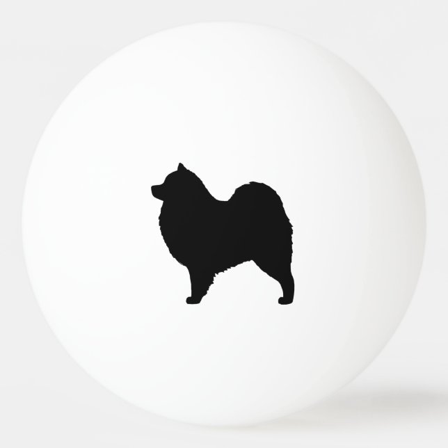 Samojed Siluett Pingisboll (Framsidan)