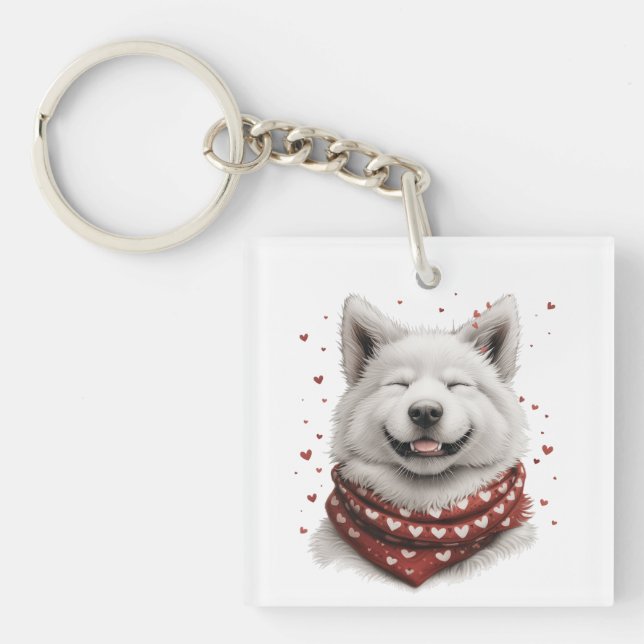 Samojedhund på Alla hjärtans dag (Framsidan)