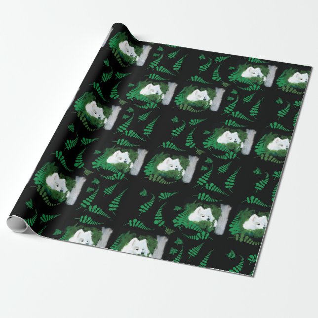 Samokerade i en Garden; Gift-Wrap Presentpapper (Utrullad)
