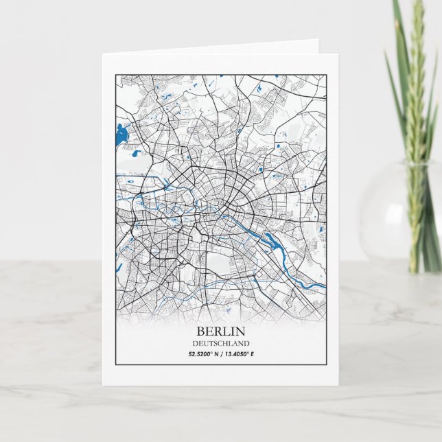 Samordnare för Berlin Deutschland Tyskland City Ka Kort (Framsida)