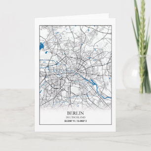 Samordnare för Berlin Deutschland Tyskland City Ka Kort