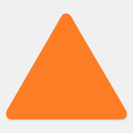 Samordning av Contemporaryn för Orangen för säkerh Triangelformat Klistermärke