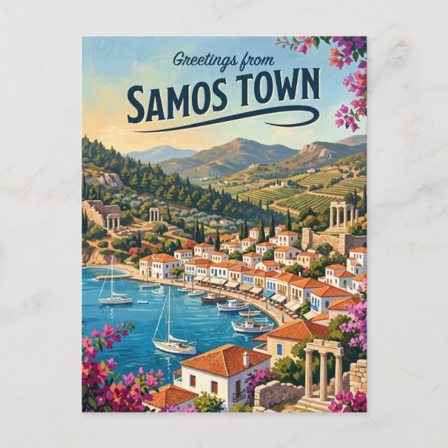 Samos, Grekland Grekland Vykort (Framsida)