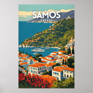 Samos Grekland Poster