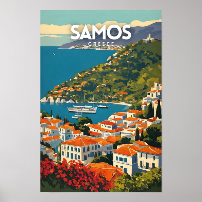 Samos Grekland Poster (Framsidan)