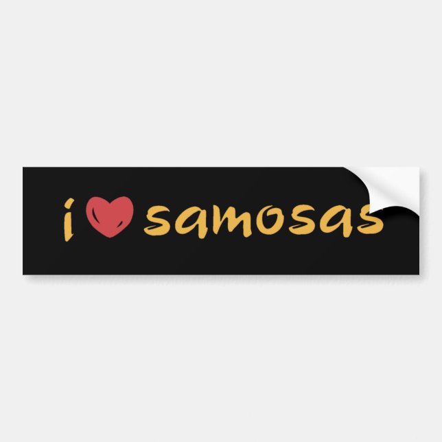 Samosa kärlek bildekal (Framsidan)