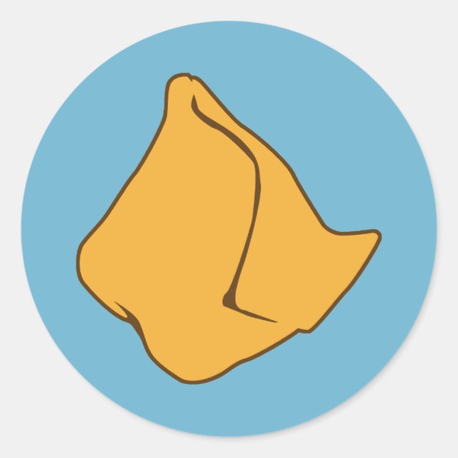 Samosa Runt Klistermärke (Framsida)