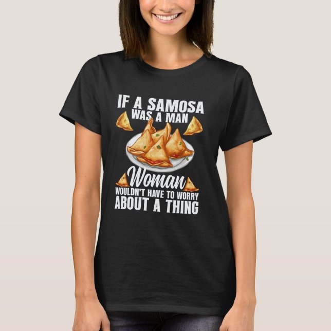 Samosas Fan Veganska Samosa Wraps Indiska Frysta S T Shirt (Framsida)