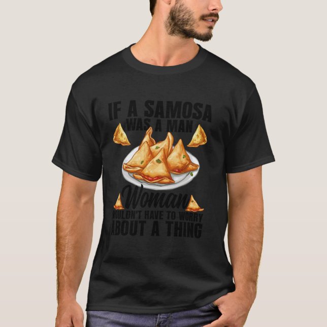 Samosas Fan Veganska Samosa Wraps Indiska Frysta S T Shirt (Framsida)