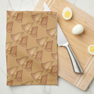 Samosas Indian Food Samosa Cooking Foodie Print Kökshandduk