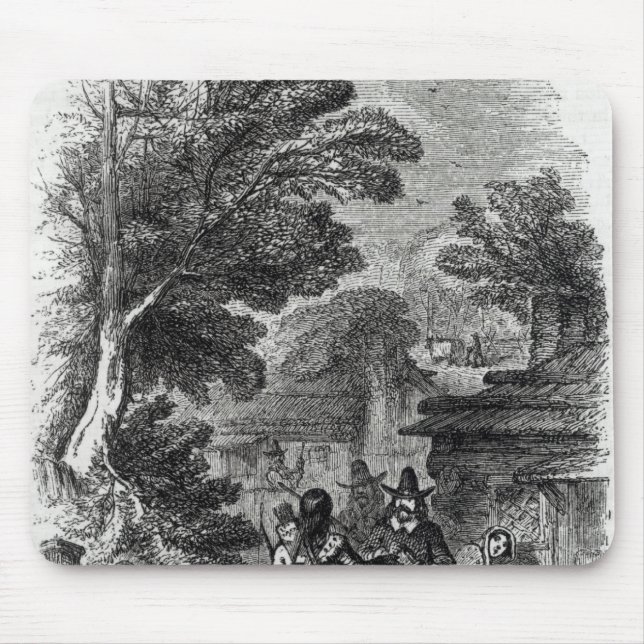 Samoset den indiska besökare musmatta (Framsidan)