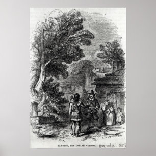 Samoset den indiska besökare poster