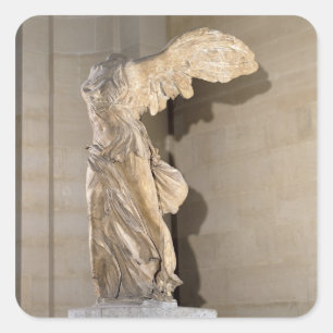 Samothracs seger fyrkantigt klistermärke