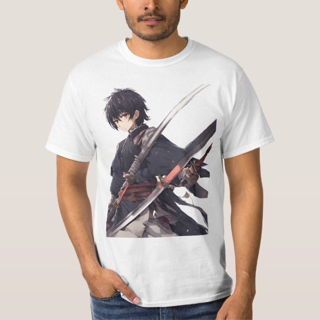 Samouraï-Warrior - T-Shirt Japanska Warrior Sword (Framsida)