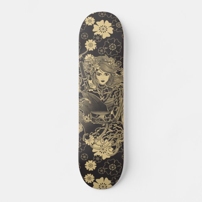 Samouraïs Skateboards femme guerrière japonaise (Framsida)