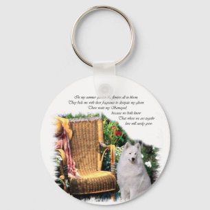 Samoyed Art Gifts Nyckelring