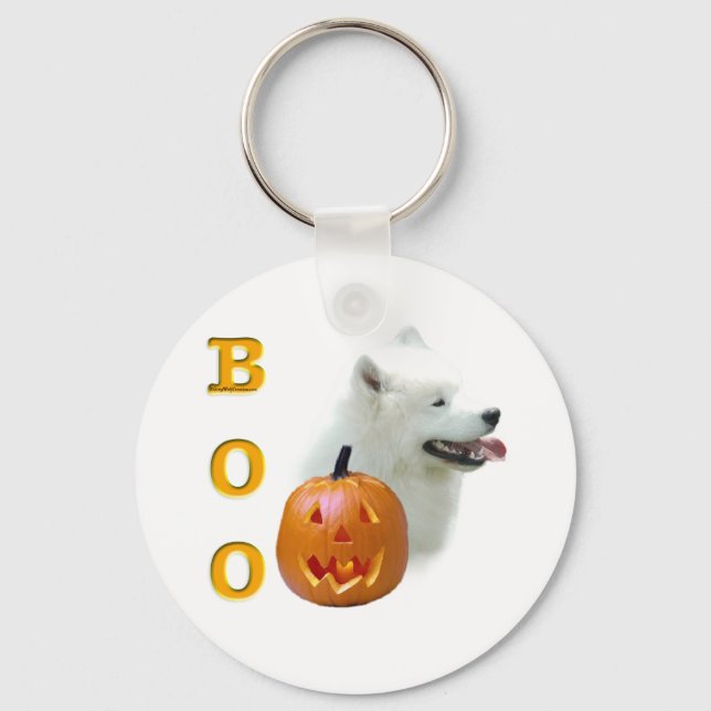 Samoyed Boo Nyckelring (Framsida)