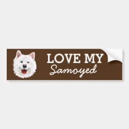Samoyed Bumper Sticker Bildekal