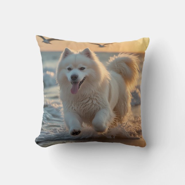 Samoyed Elegant Dekorativ kudde (Framsida)
