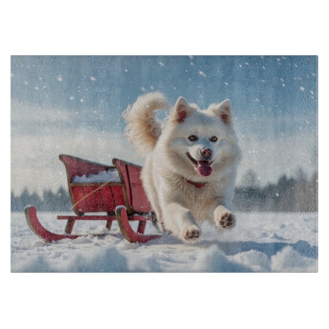 Samoyed Festive Helgdag jul (Framsidan)