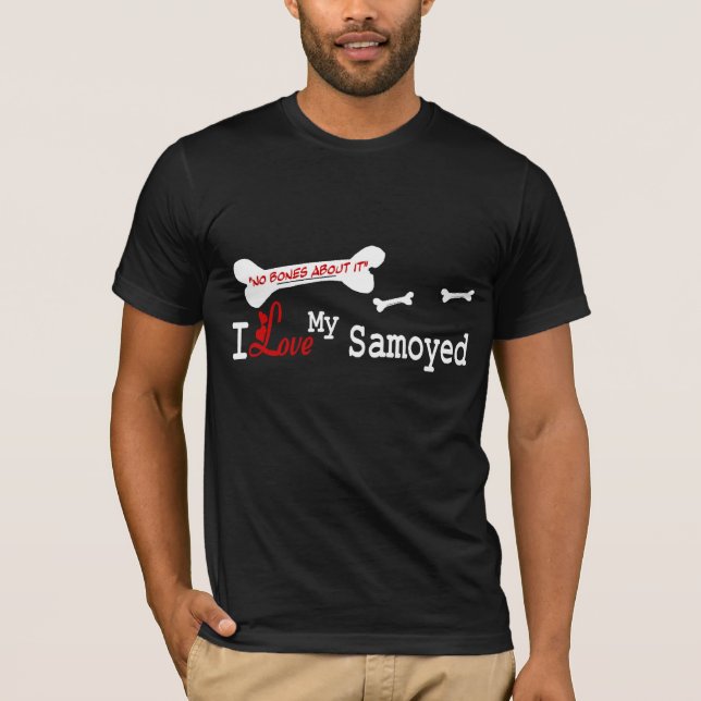 Samoyed Gifts Tee Shirt (Framsida)