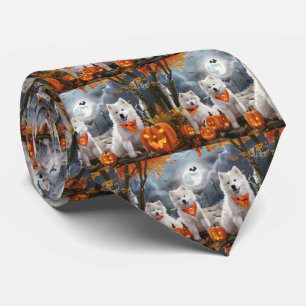 Samoyed Halloween Spooky Slips