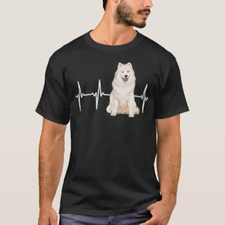 Samoyed Heartslag Hund älskare T Shirt