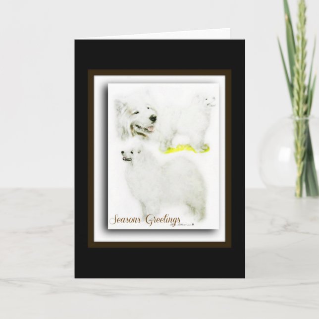 Samoyed Helgkort (Framsida)