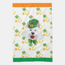 Samoyed Hem Deko St Patricks Day