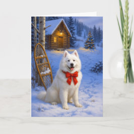 Samoyed Holiday Card Helgkort