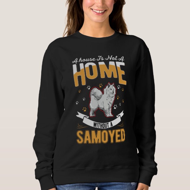 Samoyed Home Samoyed T Shirt (Framsida)