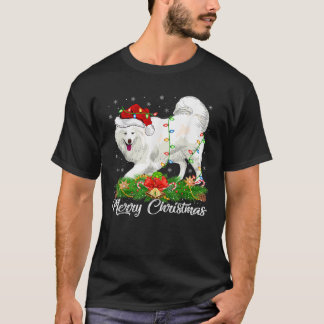 Samoyed Hund älskare Matching Santa Hat Samoyed Ch T Shirt