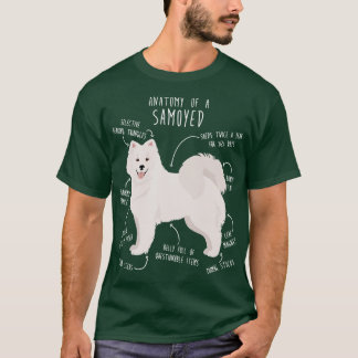 Samoyed Hund Anatomy T Shirt