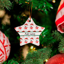 Samoyed Hund aveln julstjärnor Julgransprydnad Keramik