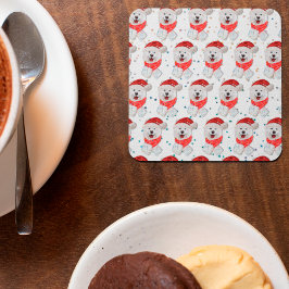 Samoyed Hund aveln julstjärnor Underlägg Papper Kvadrat