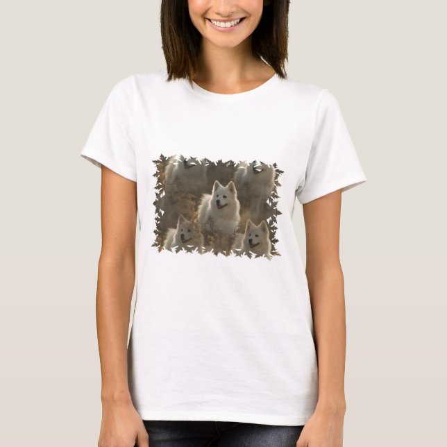 Samoyed Hund aveln Långärmad T-Shirt (Framsida)